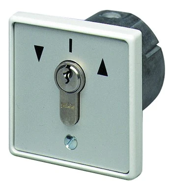 Miniatur - Schlüsseltaster Typ:  MR 1-2T mit 2 Tast-Kontakten AB/AUF, IP 54