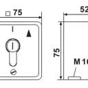 WTS - Standard - Schlüssel-Taster mit 2 Rast-Kontakten AB/AUF Alugehäuse, AP ,Wassergeschützt - Schutzart IP 54