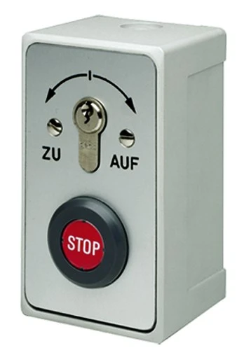 WTS - Standard - Schlüsseltaster mit Stop Drucktaste  Rastend, AP ,Wassergeschützt - Schutzart IP 54