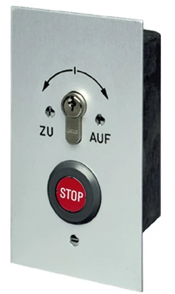 WTS - Standard - Schlüsseltaster mit STOP Drucktaste , UP ,Wassergeschützt - Schutzart IP 54