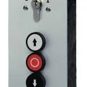 WTS - Standard - Schlüsselschalter mit 1 Rast-Kontakt Schlüssel : Ein/Aus Drucktasten: AUF/STOP/AB, UP Wassergeschützt - Schutzart IP 54