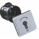 WTS - Einbau/Krallen - Schlüsseltaster mit 2 Tast-Kontakten, 2-polig AB/AUF, UP ,Wassergeschützt - Schutzart IP 54