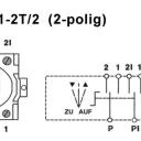 WTS - Einbau/Fronttafel - Schlüsseltaster mit 2 Tast-Kontakt, 2-polig AB/AUF für den Fronttafeleinbau