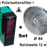WTS - LS-4 Reflexions-Lichtschranke (24-230V AC/DC), Sender/Empfänger + Reflektor, Reichweite 12 m