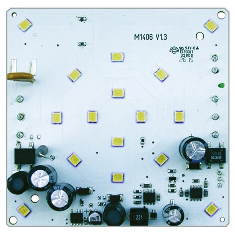 WTS - Einzel-Ampel-Set (QUADRA-LUX) GELB mit LED-Platine und Montagebügel