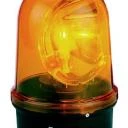 WTS - Drehspiegelleuchte, 230 V AC, Farbe gelb, mit Halogenlampe 35 W