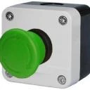 WTS - Einfach-Pilz-Drucktaster (grüner Pilz, tastend) IMPULS 1 Schließer Wassergeschützt - Schutzart IP 65