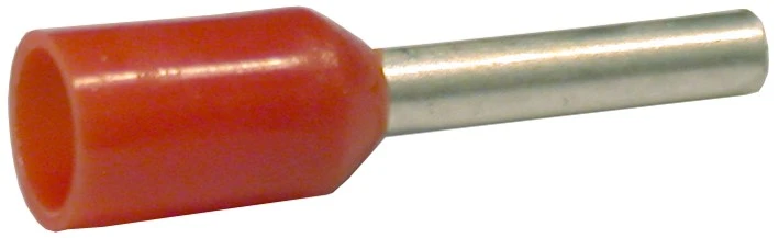   WTS - Aderendhülsen 1,0 mm², isoliert, rot, Kupfer verzinnt