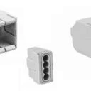 WTS - Steckklemmen-Adapter (ohne Steckklemmen) Grau für den  Aufputzkästen (BOXLINE)