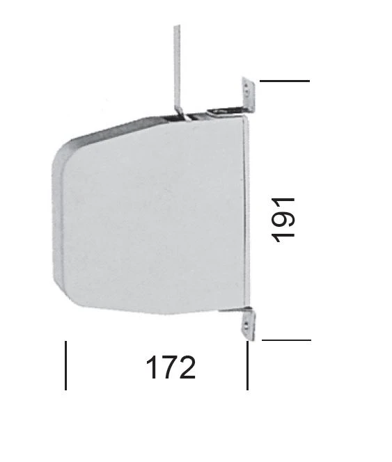 Mini-Aufschraub- Getriebegurtwickler weiß, mit 11 m Gurt grau, schwenkbar, 30,5 mm breit