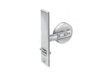 Einlass-Gurtwickler 10 m Gurtaufnahme Lochabstand 214 mm,mit weißer Deckplatte, für 23 mm Gurt