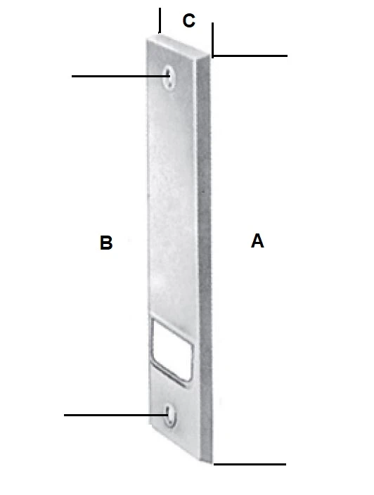 Kunststoff-Abdeckplatte weiß, Lochabstand 186 mm für Einlass-Gurtwickler