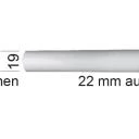 Kunststoffrohr Für  Mini-Steck Gurtführung 1 m lang, 19x22 mm