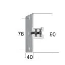 Sanierungs-Gurtführung „Verschlussdeckel-Montage“, für 23 mm Gurt, Gurtverlauf gerade