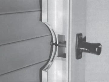 2 x Rollladensicherung RS 87 Montage auf dem Blendrahmen Farbe Braun