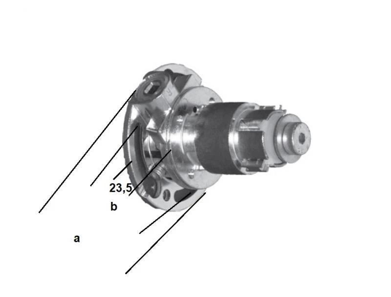 Kegelradgetriebe Untersetzung 3,6:1, mit Freilauf, 11,5 Nm, Bohrung Teilkreis 78 mm