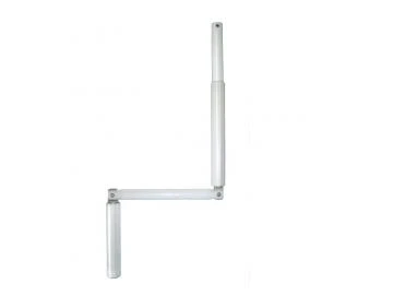 Gelenkkurbel , Länge 1200 mm komplett aus Aluminium, erhältlich in weiß, braun und eloxiert E6/EV1