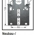 WTS - Neubau- Fertigkastenlager  DM-L018 für Rohrmotoren  Ø 45 mm Serie DM - DMF - ME