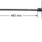 WTS - Verbindungsgelenk, 90°, mit 6kt.-Stange Länge: 465 mm für NHK Antriebe