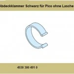 Abdeckklammer Schwarz für Rohrmotore Becker Baureihe P(Pico)  P5 - P13  ohne Anschlusslasche
