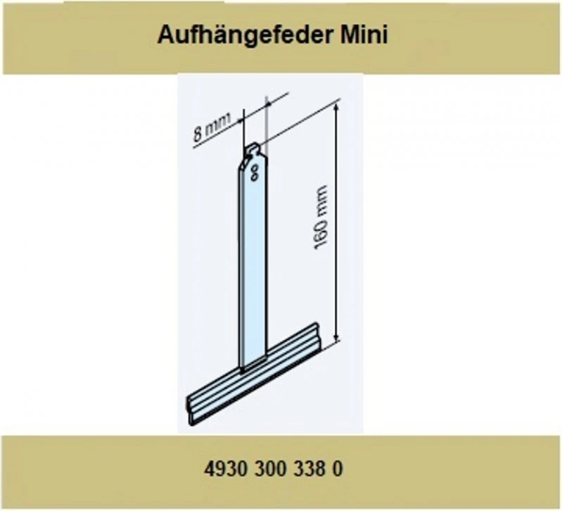 Becker - Aufhängefeder Mini Siral Für Rollladenpanzer mit Mini-Profil