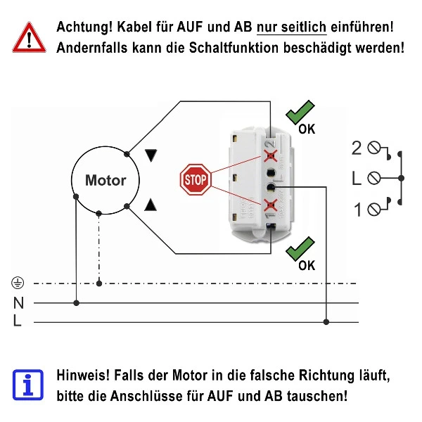 WTS - Wipptaster mit Mittelstellung AP, tastend bzw. mit Tast-Funktion, ultra-weiss, wassergeschützt IP 44