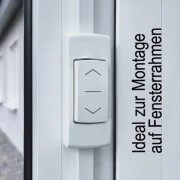 Aufputz-Wippschalter / Schnur-Schalter AP mit Wippe Mittelstellung, Rast-Funktion, ultra-weiss