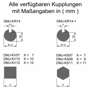 WTS - Jalousiemotor/Mittelmotor mit 6, 9 oder 19 NM, 26 U/min, maximal 62 Umdrehungen
