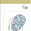 Wandlager-P/R mit Raste 2 für Mini-Lasche aus Kunststoff - Für Becker Rohrantriebe P5 – P13 und R7 – R20