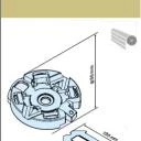 Universal-Vorbau-Spannlager Blendkappengröße 125 – 165  -  für Becker Rohrantriebe  P und R Serie bis 20Nm