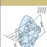Markisenhalter M6 mit Zentrierrand aus Metall für Rundsteckzapfen 3/25 
