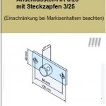Anschlussteil-HK 3/25 mit Steckzapfen 3/25   für Becker Rohrantriebe mit Handkurbelanschluss