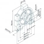 Abrollsicherung TA-0-RD 4-Kant, 16 mm  für Rohrantriebe mit Handkurbelanschluss