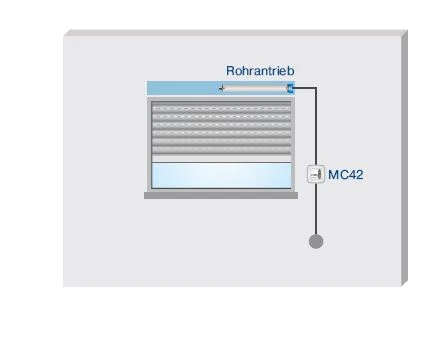 Becker - Centronic MemoControl MC42 - Memorytaster - Einfache Programmierung von 2 Schaltzeiten, zur Unterputzmontage