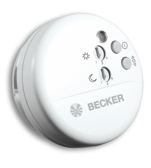 Becker - Centronic SensorControl SC431-II , Lichtsensor Funk, Einfache Montage an der Fensterscheibe