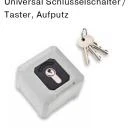 Becker - Universal Schlüsselschalter Taster, Aufputz ,gleichschließend