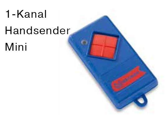 Becker - 1-Kanal Handsender Mini , 1-Kanal 40 MHz Mini-Handsender ,Batterie 12 V