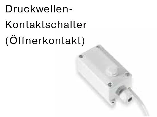 Becker - Druckwellen- Kontaktschalter - Öffnerkontakt , DW-Kontaktschalter- Öffnerkontakt ink IP65 Kunstoffgehäuse