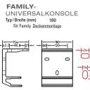 Universalkonsolen für Lewens  Family Markisen für Deckenmontage