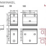 Deckenwinkel für Lewens Trentino Gelenkarmmarkise an Deckenmontage