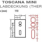 Dübelabdeckung-Thermax für Lewens  Toscana Mini  Markise für Wand und Deckenkonsolen
