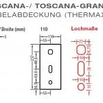 Dübelabdeckung-Thermax für Lewens  Toscana Markise für Wand und Deckenkonsolen