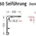 Deckenkonsole, Deckenhalter für Lewens Micro 1060 Seilführung  Senkrechtmarkise, für Deckenmontage