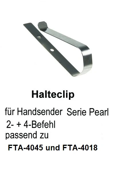 Halteclip für alle Aperto und Sommer Pearl-Handsender  Typ FTA-4045 und FTA-4018