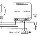 Vestamatic - Zeitschaltuhr QUATTRO ZE signalweiss UP mit Standard-Rahmen