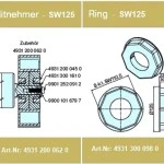 Adapterset für Achtkatwelle SW 125 ,für Rohrmotoren Becker Baureihe L Serie