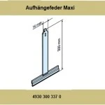 Becker - Aufhängefeder Maxi Siral Für Rollladenpanzer mit Maxi-Profil, Breite 14 mm, Länge 200 mm