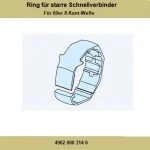 Befestigungs- Ring für starre Schnellverbinder Für 60er 8-Kant-Welle 