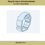 Befestigungs- Ring für starre Schnellverbinder Für 50er 8-Kant-Welle 