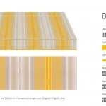 Markisentuch Multistreifen ,Sole - Gelb/Orange UPF 35,Acryl 1. Stoff-Nr. 11274